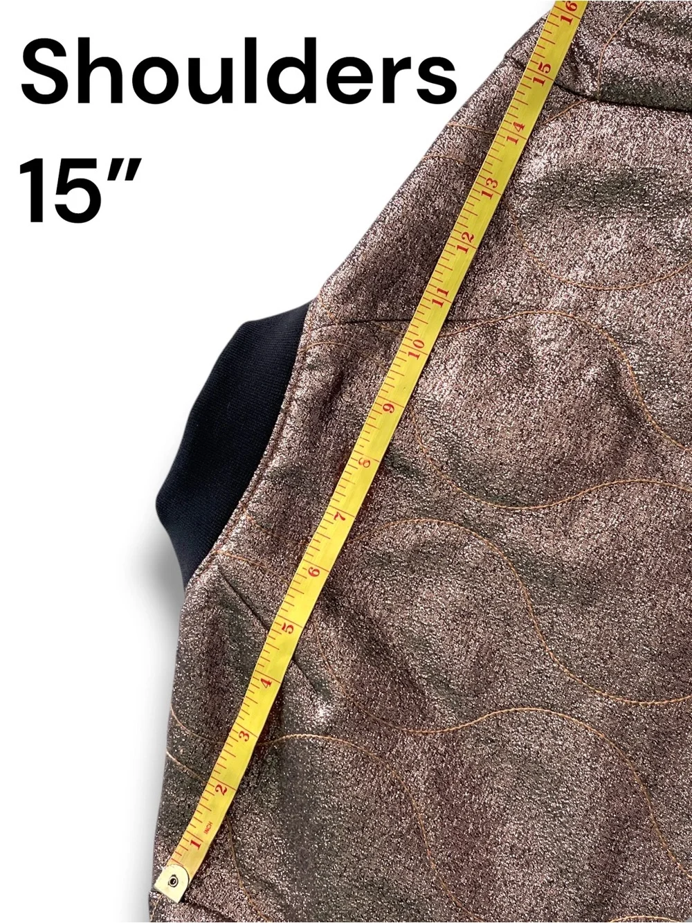 Madewell Metallic Gold Quilted Military Bomber Jacket H1293 Rare Sample Small